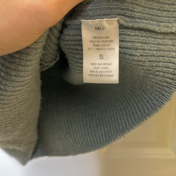 HYFVE Sage Green Wrap Sweater - Picture 4 of 6